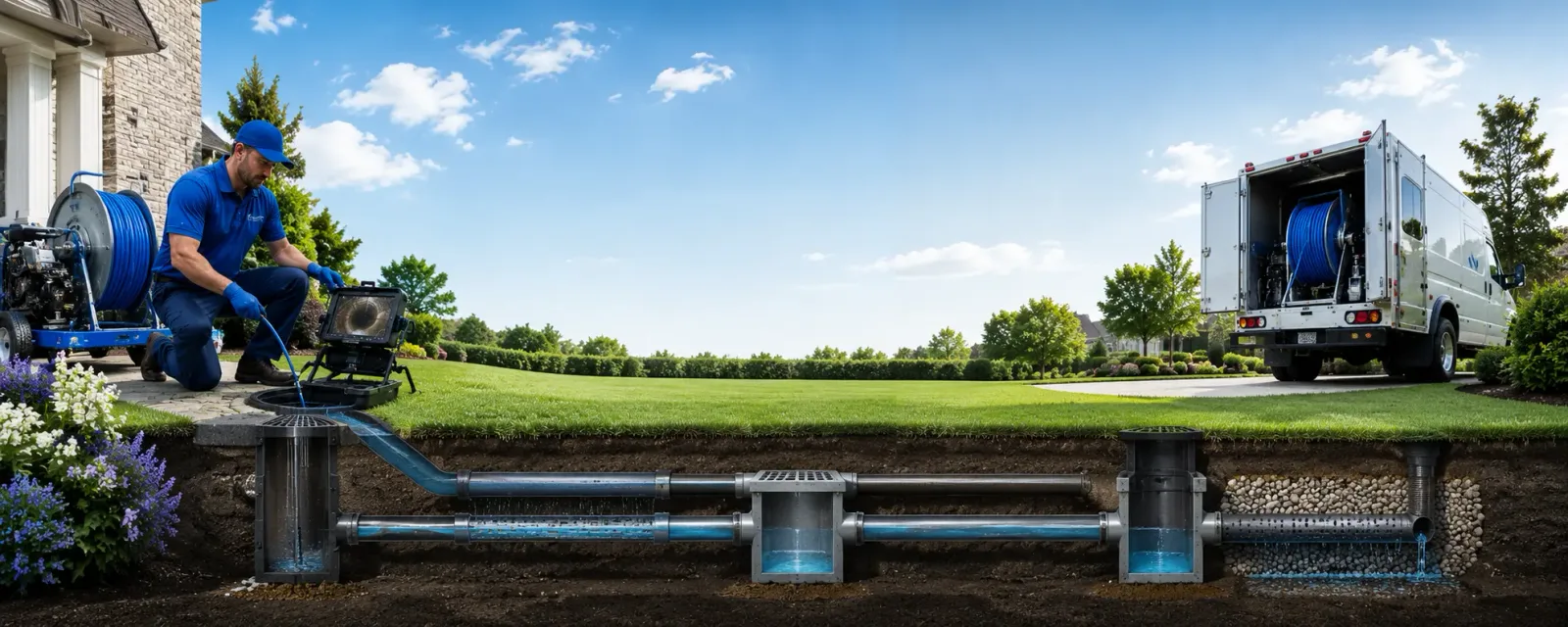Outdoor drain cleaning information for Virginia, IL